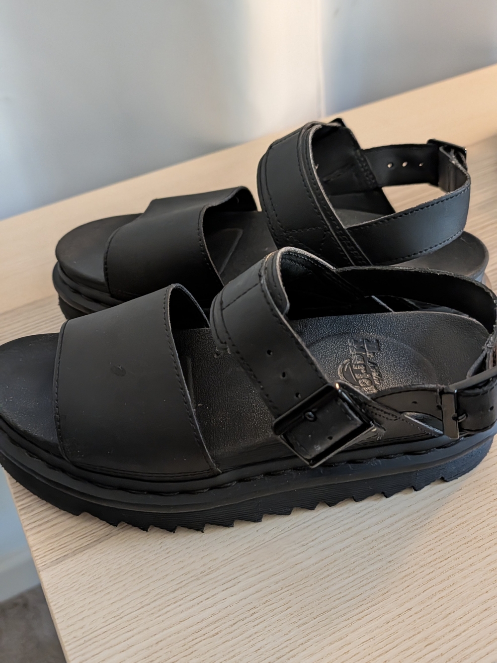 Doc Martens Black Strap Sandals